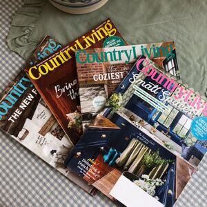 Country Living Magazines - Lot of 4